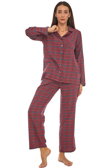 Pazen Bordo Pijama Takımı